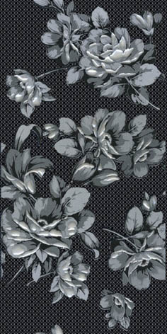 Аллегро черный цветы 04-01-1-08-03-04-100-1 декор 200х400