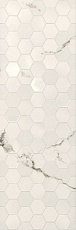 Cherita Structure Hexagon White плитка настенная 300х900