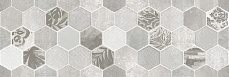 Гексацемент светло-серый 1664-0197 декор 200х600